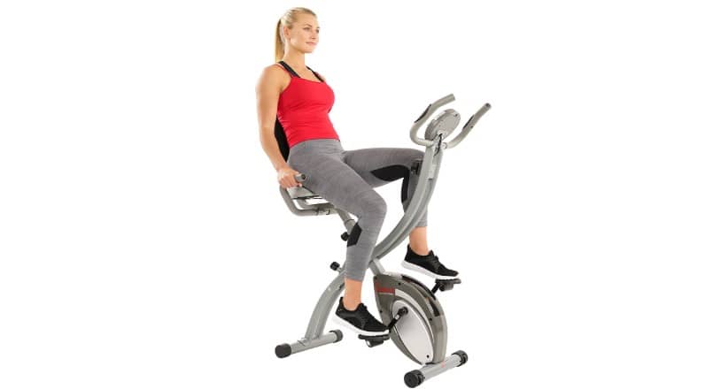 sunny health and fitness recumbent bike