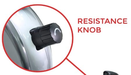 Sunny Health & Fitness SF-RW5508 Rower resistance knob